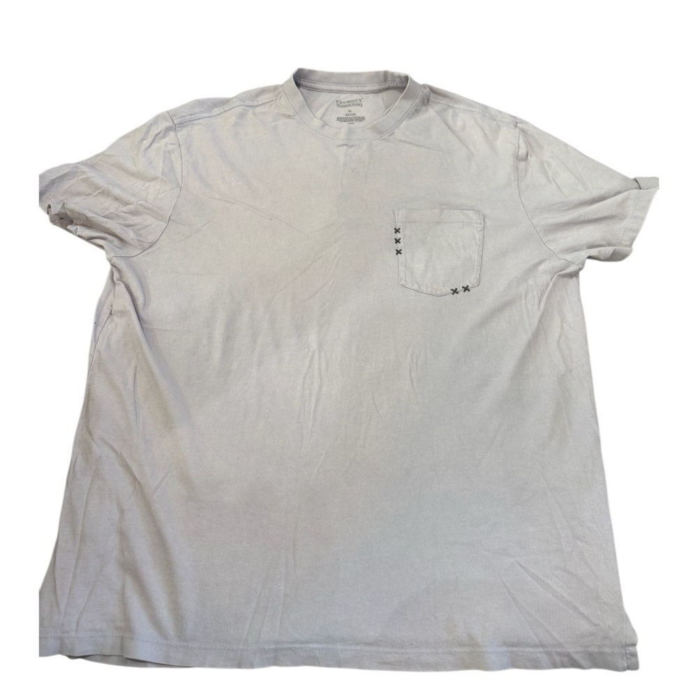 Cremieux Premium Denim Solid Short Sleeve Pocket T-Shirt Lavender Men’s Size XL